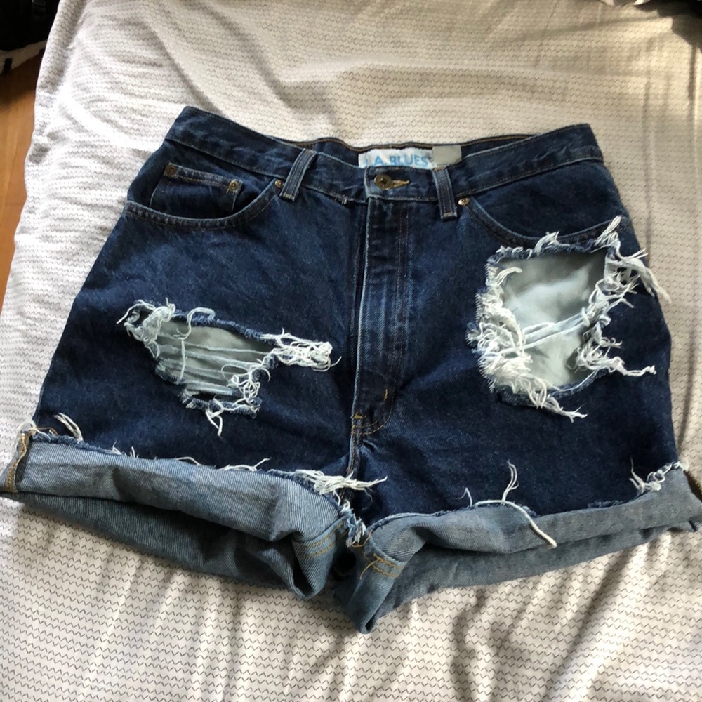 vintage LA Blues jean shorts